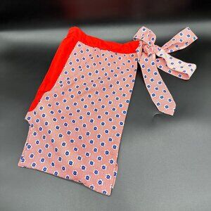 Vintage Mens Apron Handmade Kitsch Adult Only Humor Red Blue Flowers Suprise